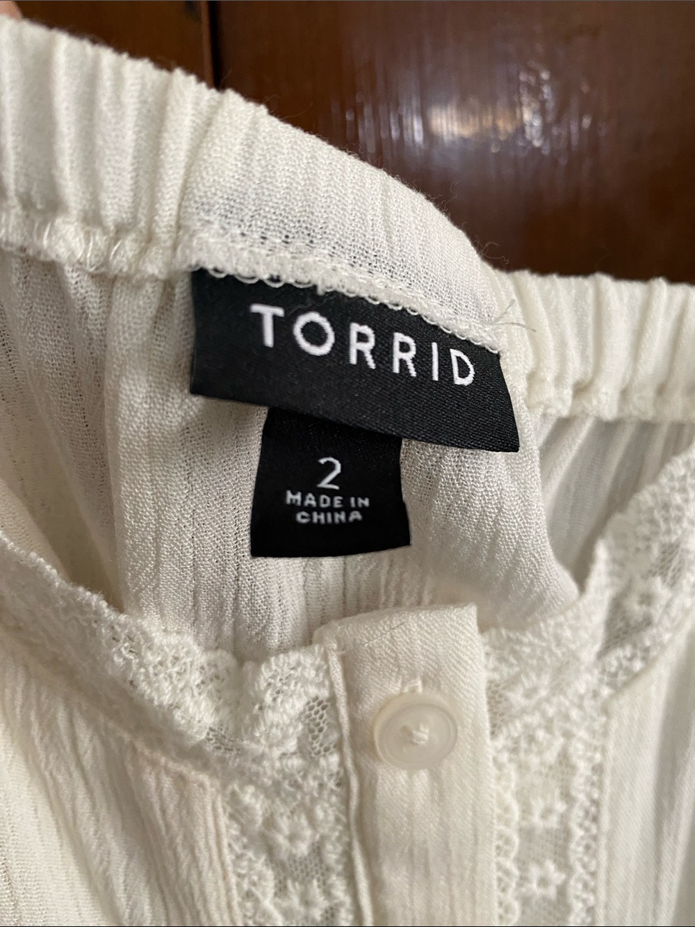 Ivory Embroidered Tank Top - Picture 2 of 3